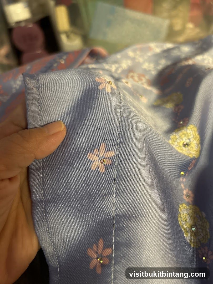 Fabric with floral pattern