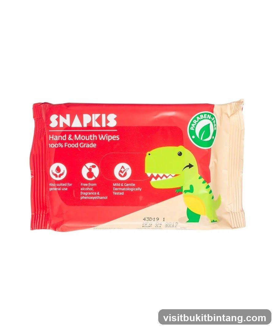 Snapkis Hand & Mouth Wipes