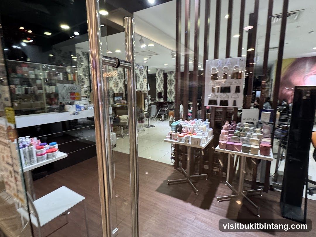 Hair Salon Interior with Products