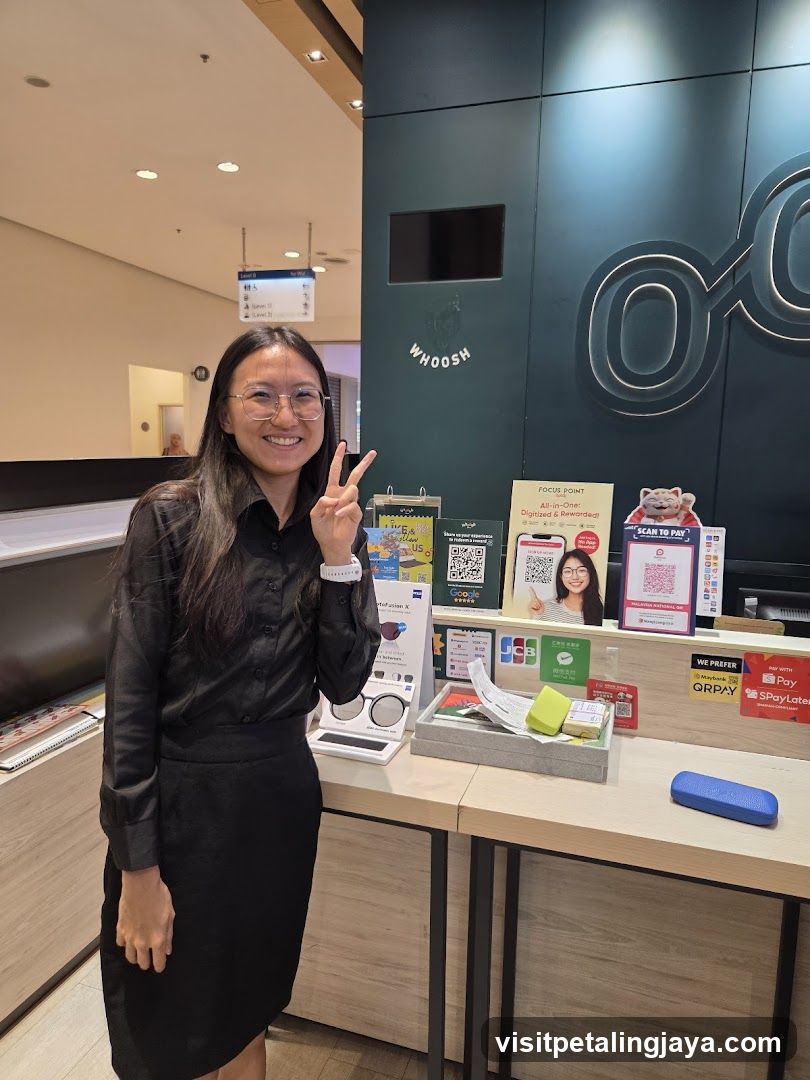 Staff at checkout counter