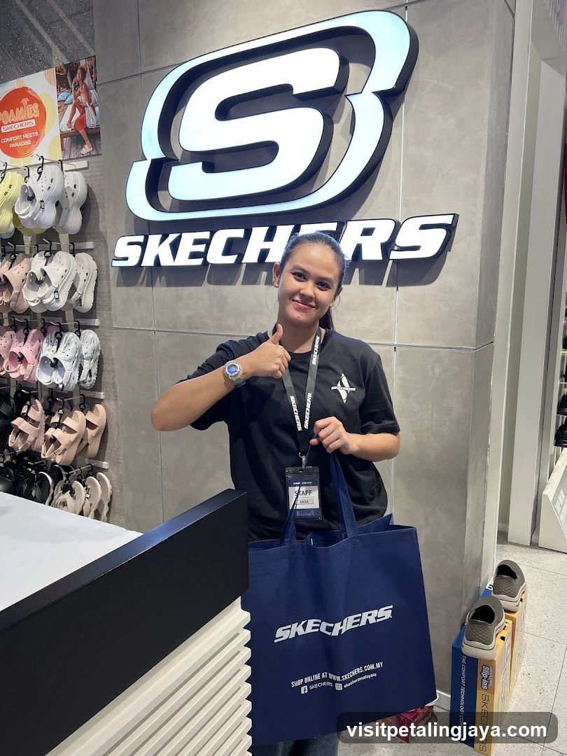 Skechers Store Interior with Staff Member