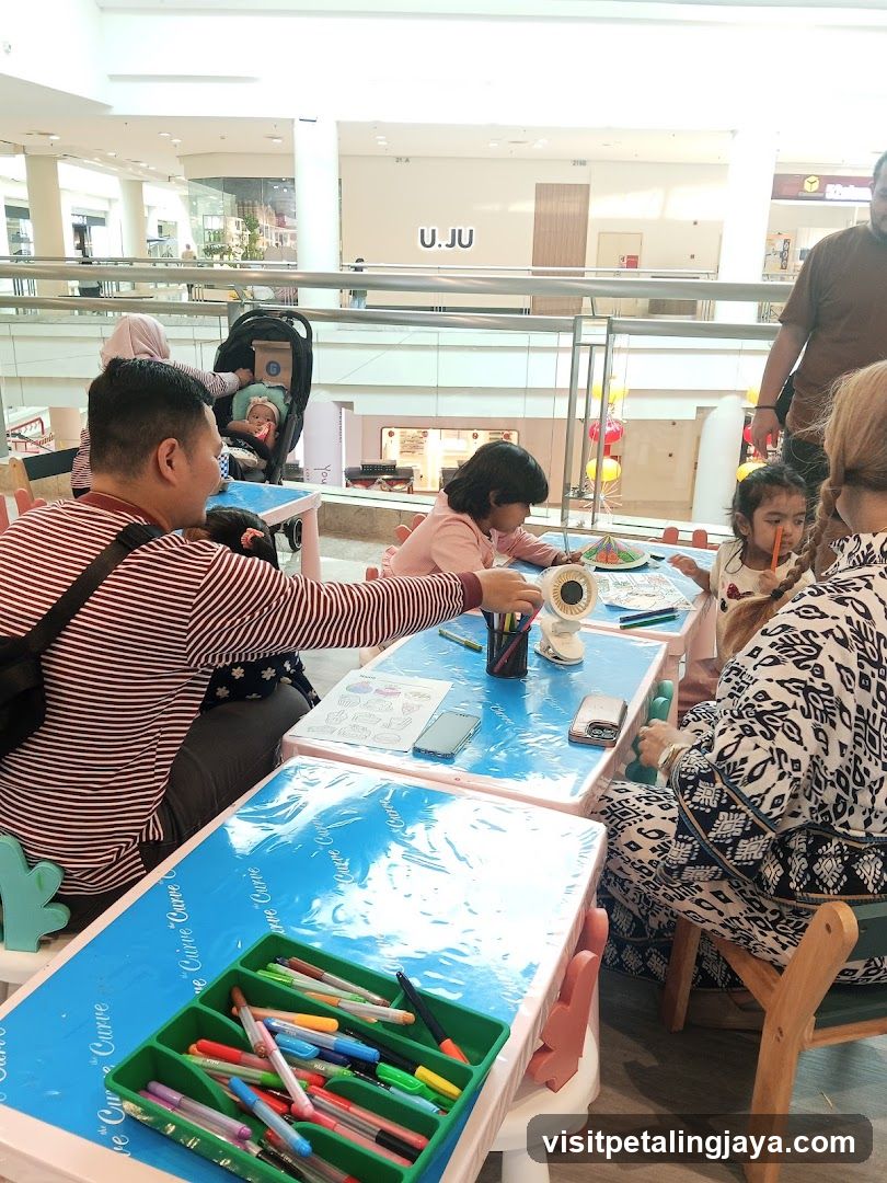 Children's Art Activity in Mall