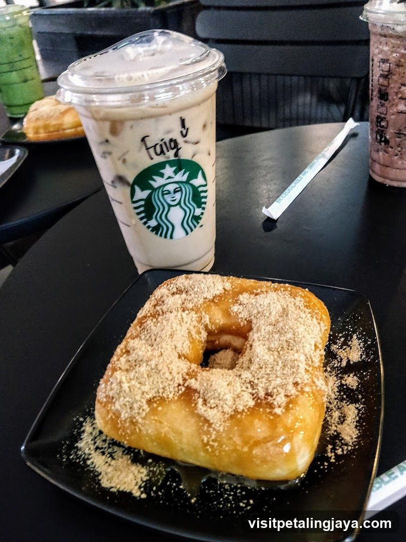 Starbucks Donut and Drink