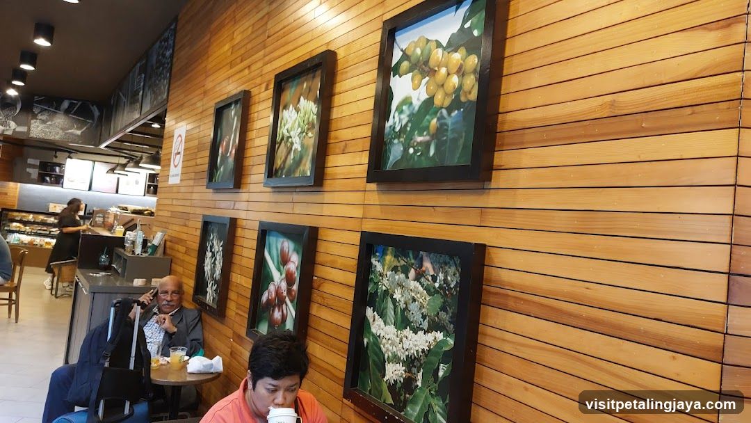 Coffee Shop Interior with Wall Art