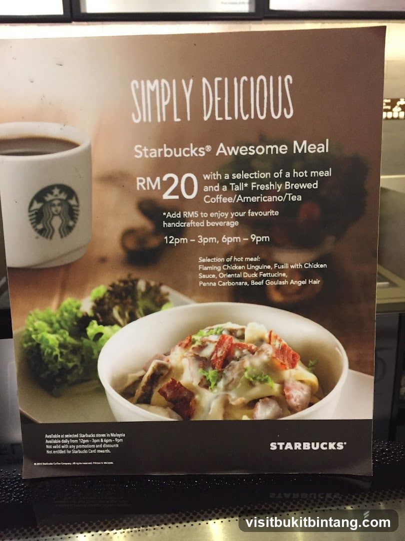 Starbucks Awesome Meal Promotion