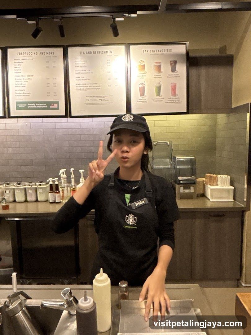 Starbucks Barista Making Coffee