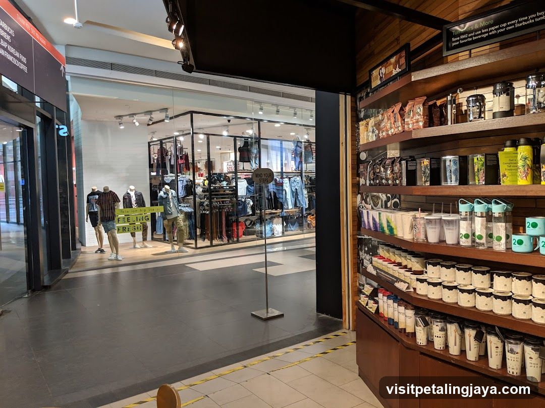 Store Interior View with Merchandise Shelves