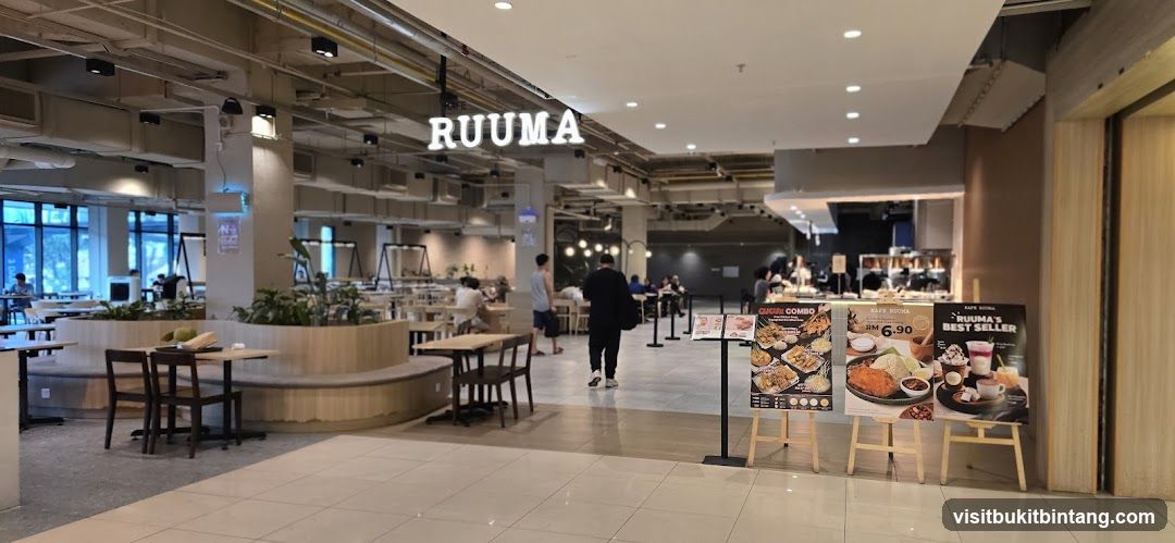 Cafe Interior with Promotional Displays