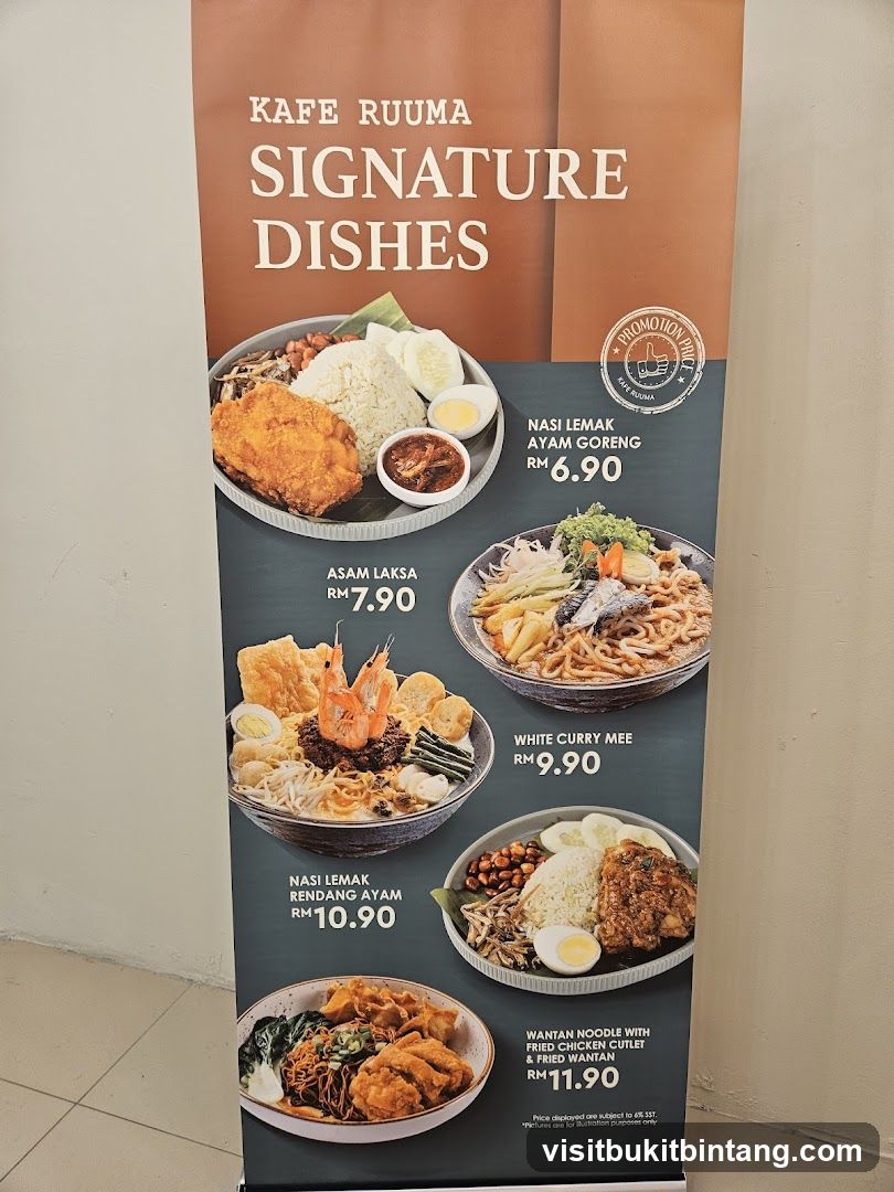 Kafe Ruuma Signature Dishes
