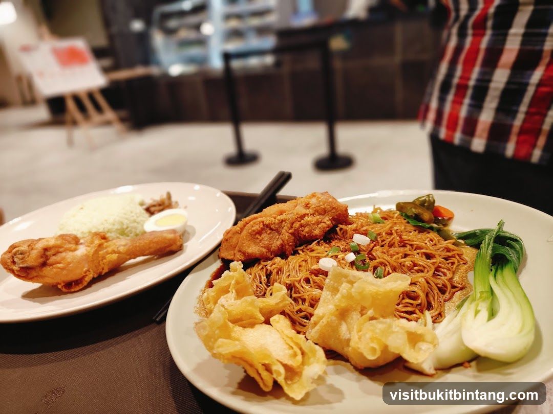 Fried Chicken and Noodles