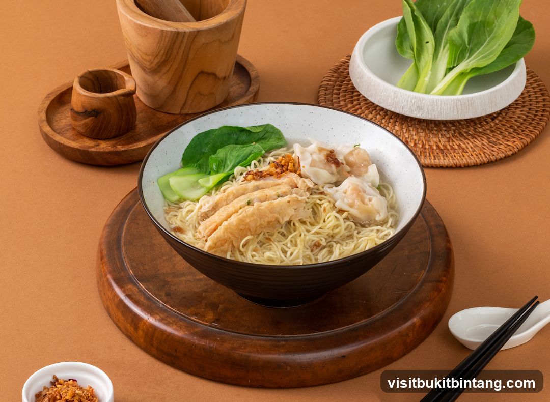 Noodle Soup with Chicken and Wontons