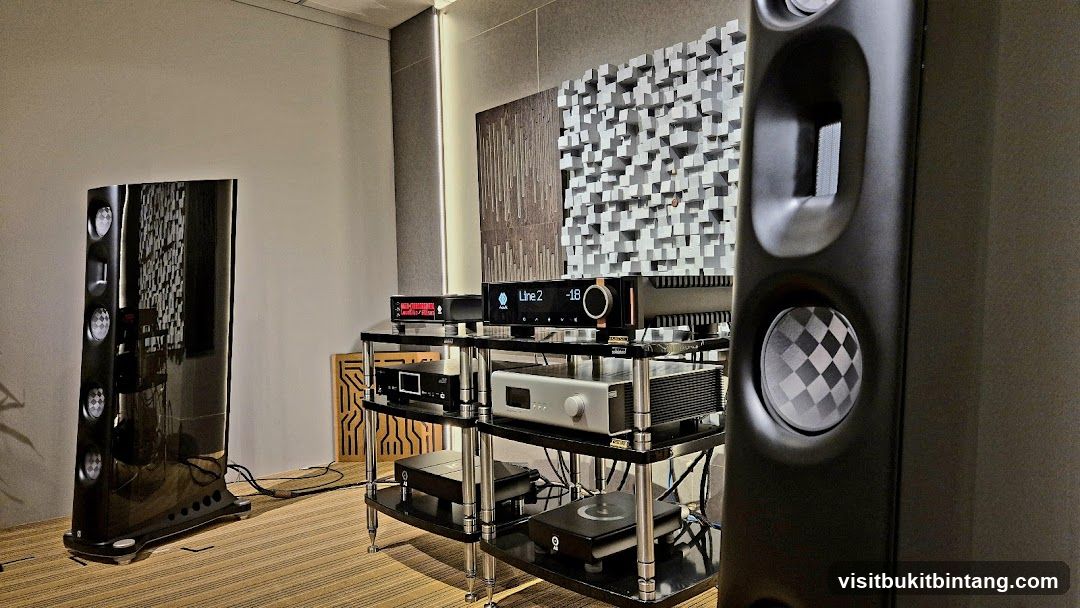 High-fidelity audio equipment display