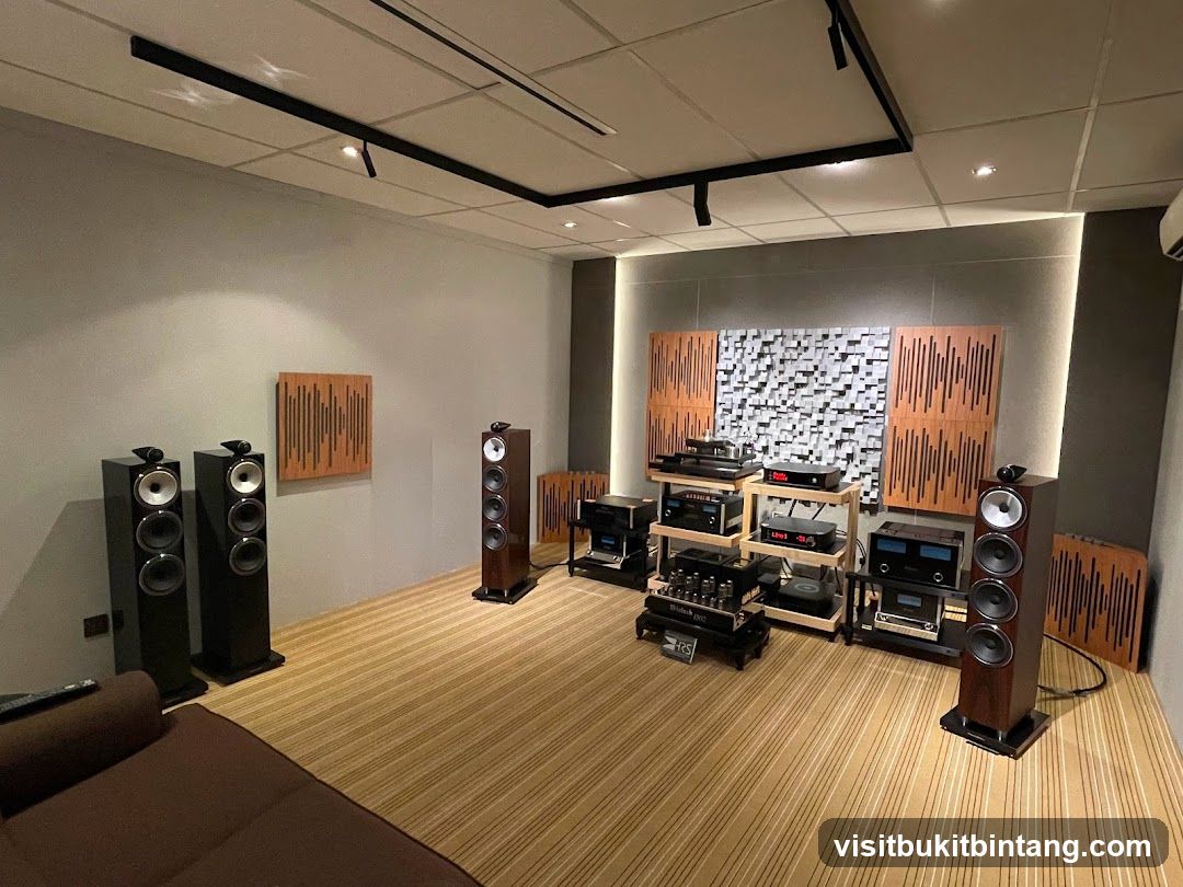 High-fidelity audio equipment display