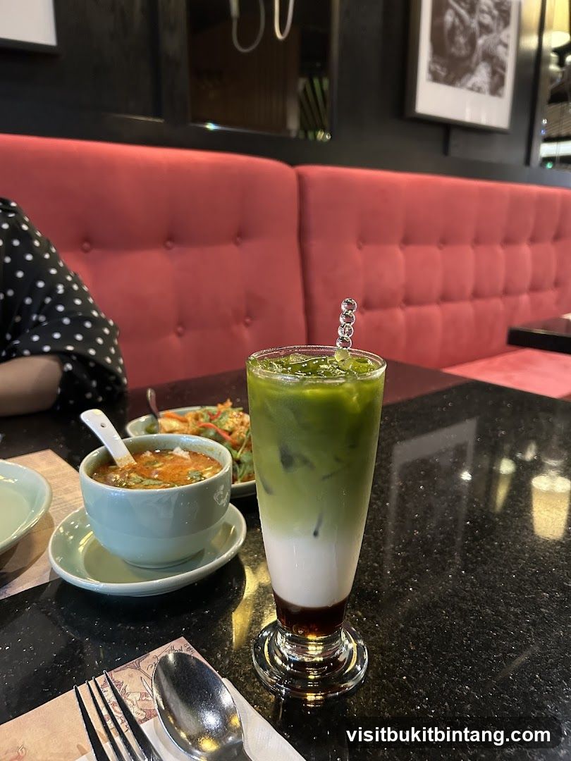 Matcha Latte and Soup