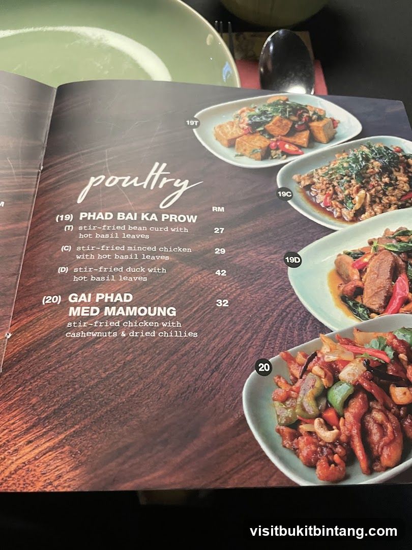 Poultry Menu