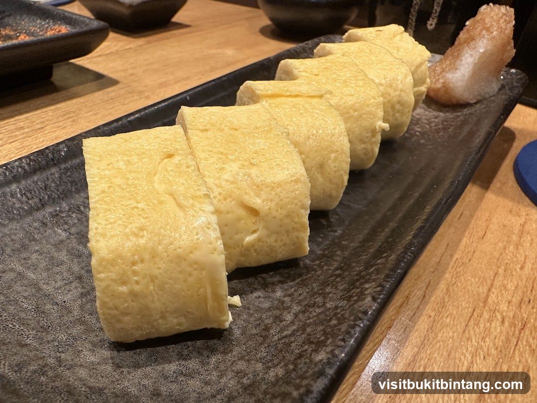 Tamagoyaki on a plate