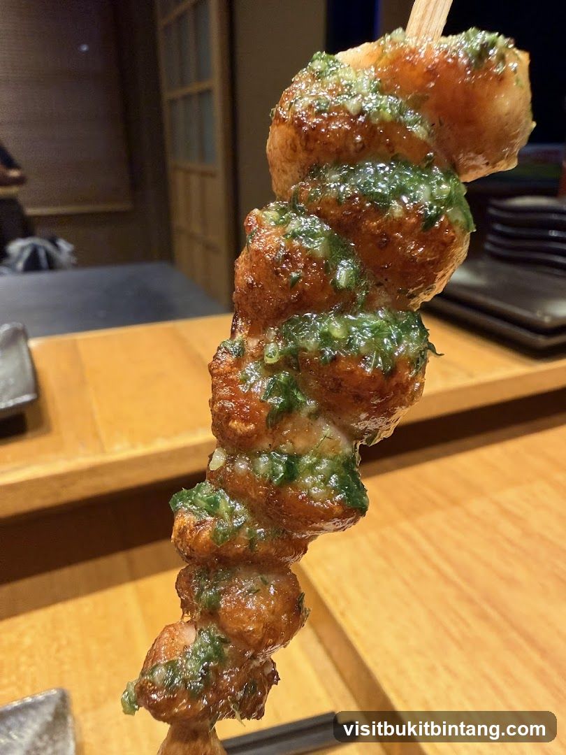 Chicken Skewer with Green Sauce