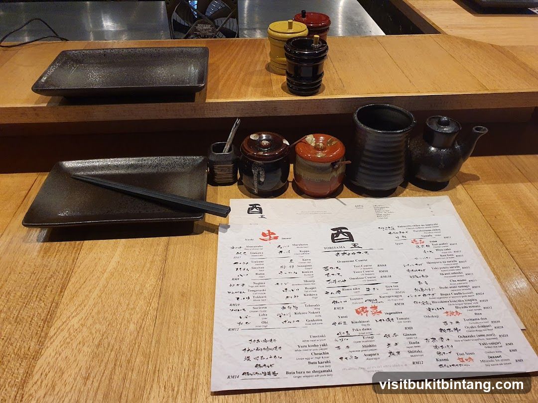 TORITAMA Menu