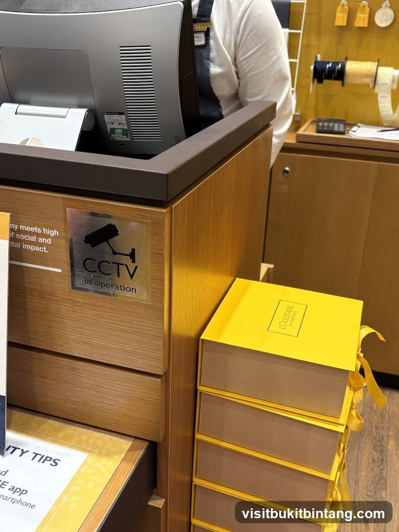 Retail Counter with Products