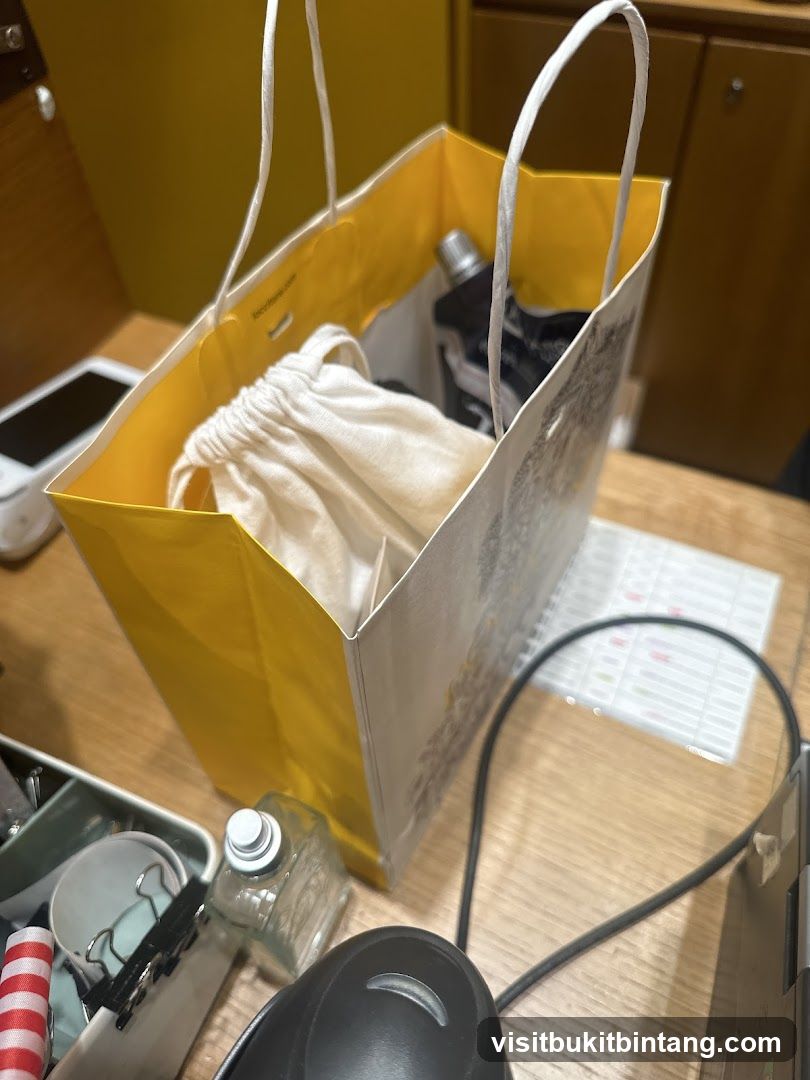 Shopping Bag with Contents
