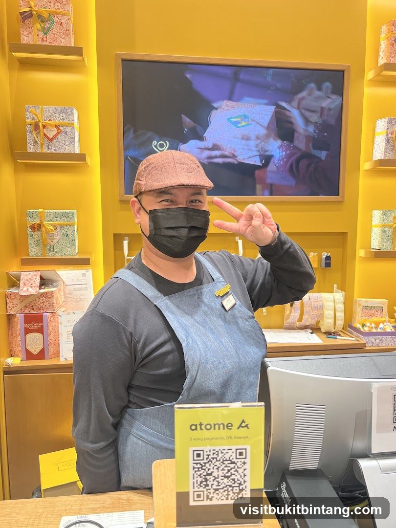 Employee at a counter