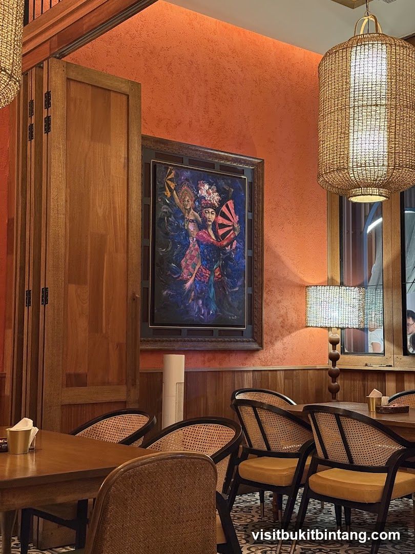 Restaurant Interior with Artwork and Seating