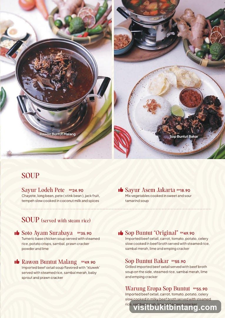 Soup Menu