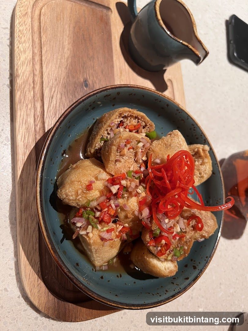 Fried Tofu with Toppings