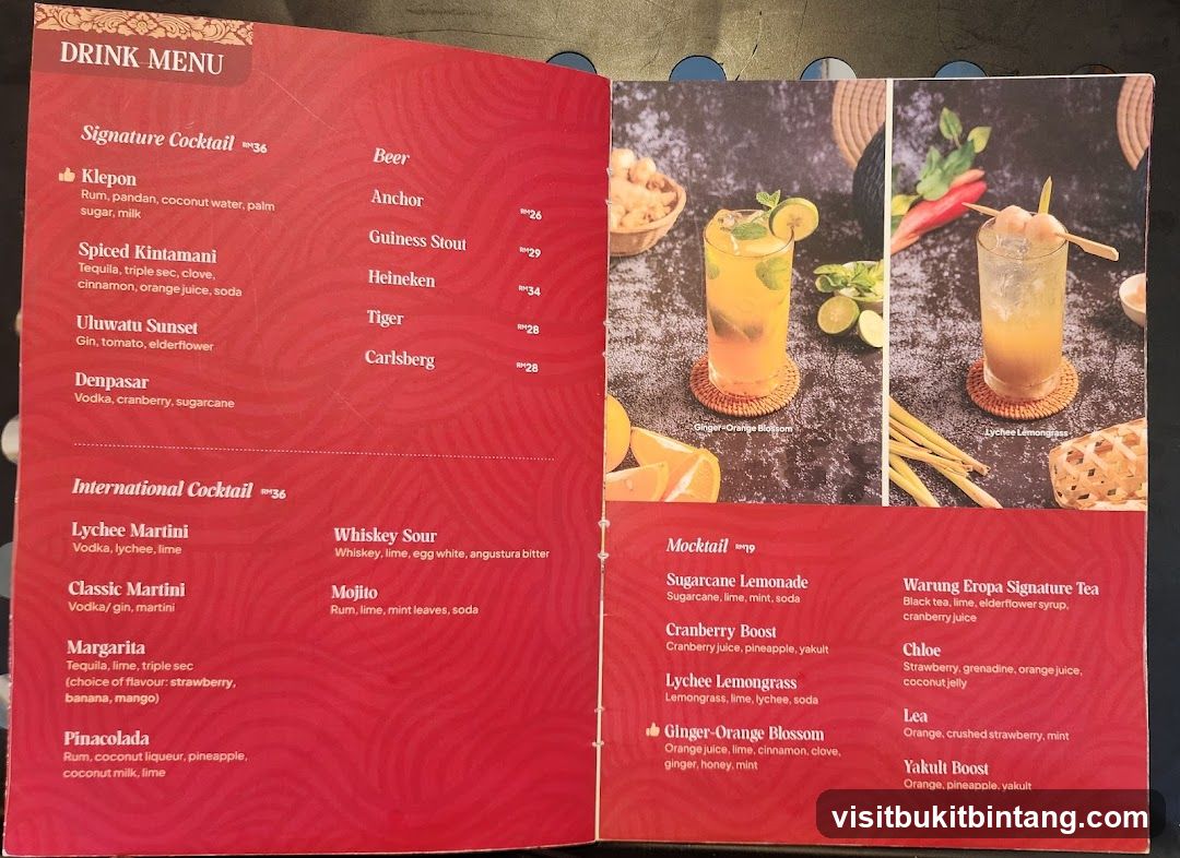 DRINK MENU