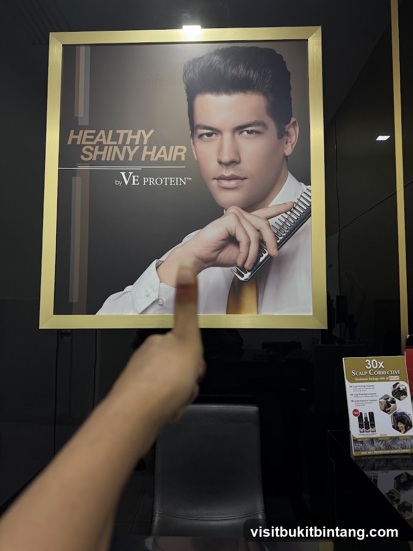 Advertisement for VE Protein Hair Treatment
