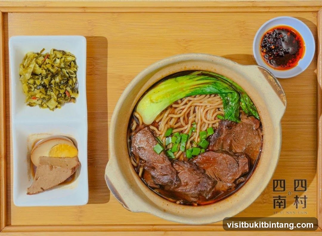 Beef Noodle Soup with Sides
