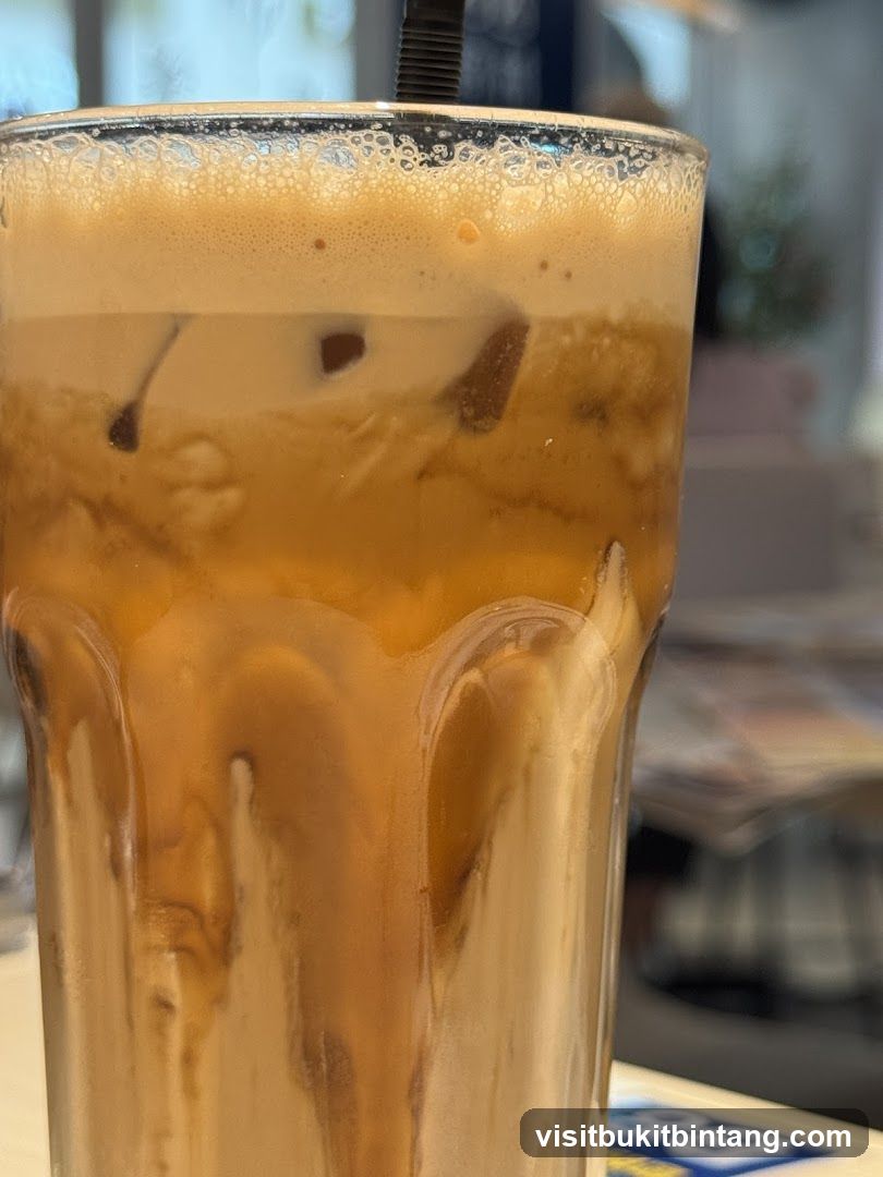 Iced Coffee with Foam