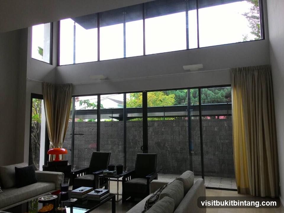 Modern Living Room with Large Windows