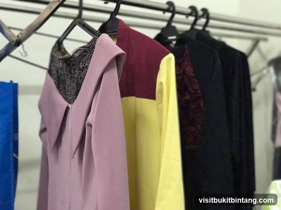 Clothing on hangers