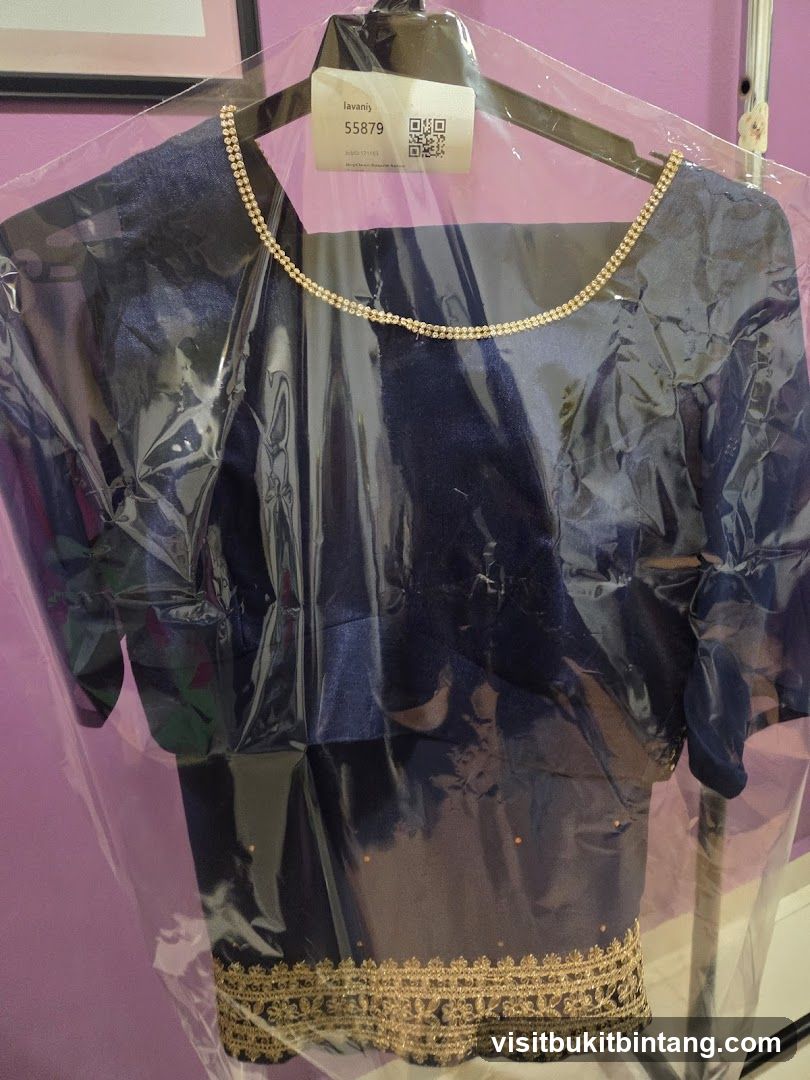 Embroidered Blue Garment
