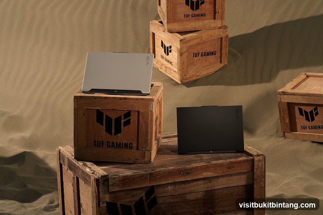 Gaming Laptops on Wooden Crates