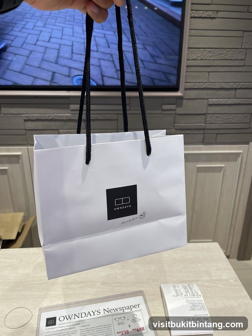 Shopping Bag and Receipt