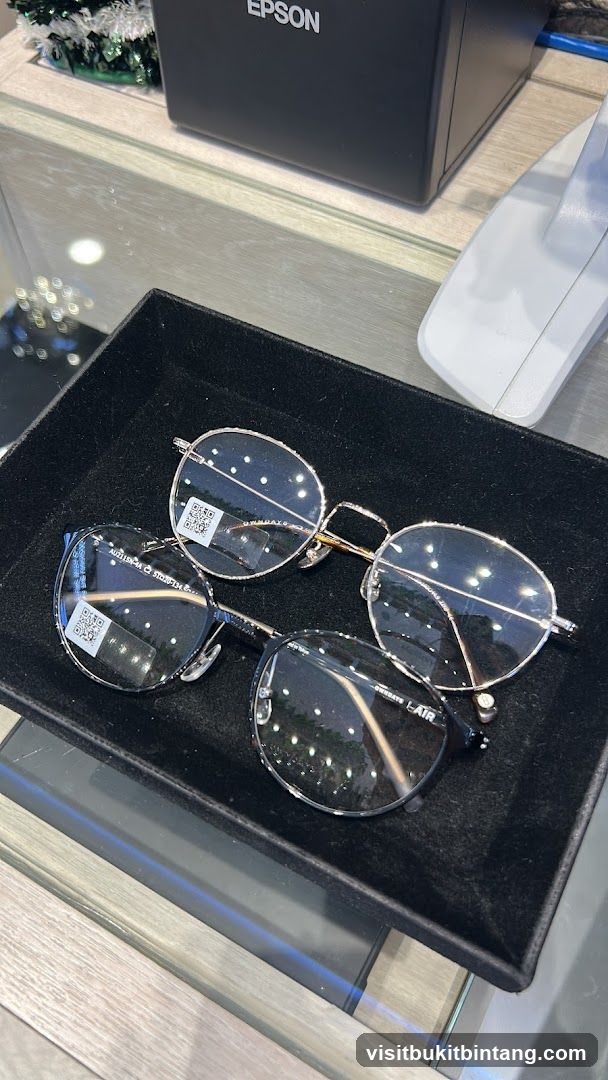 Eyeglasses on Display