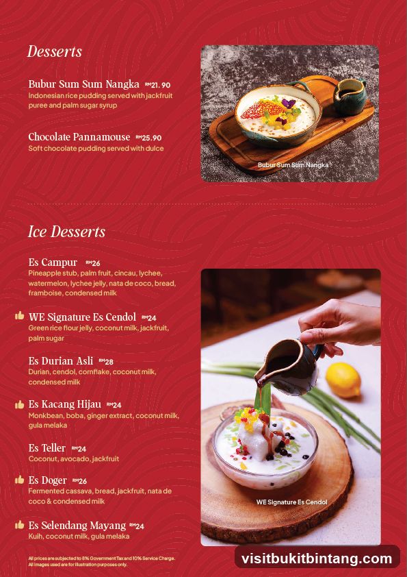 Desserts and Ice Desserts
