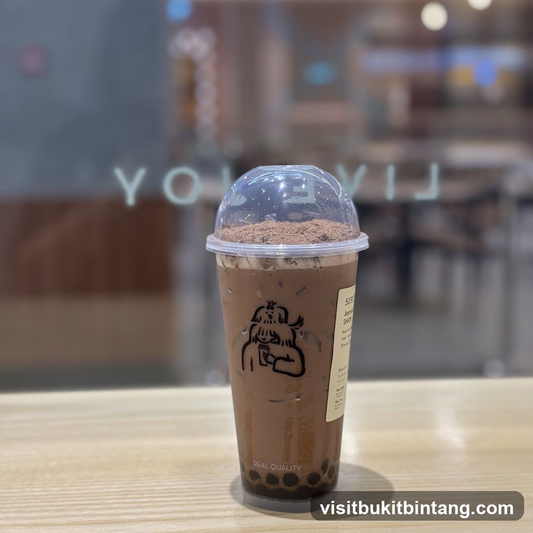 Chocolate Drink with Boba
