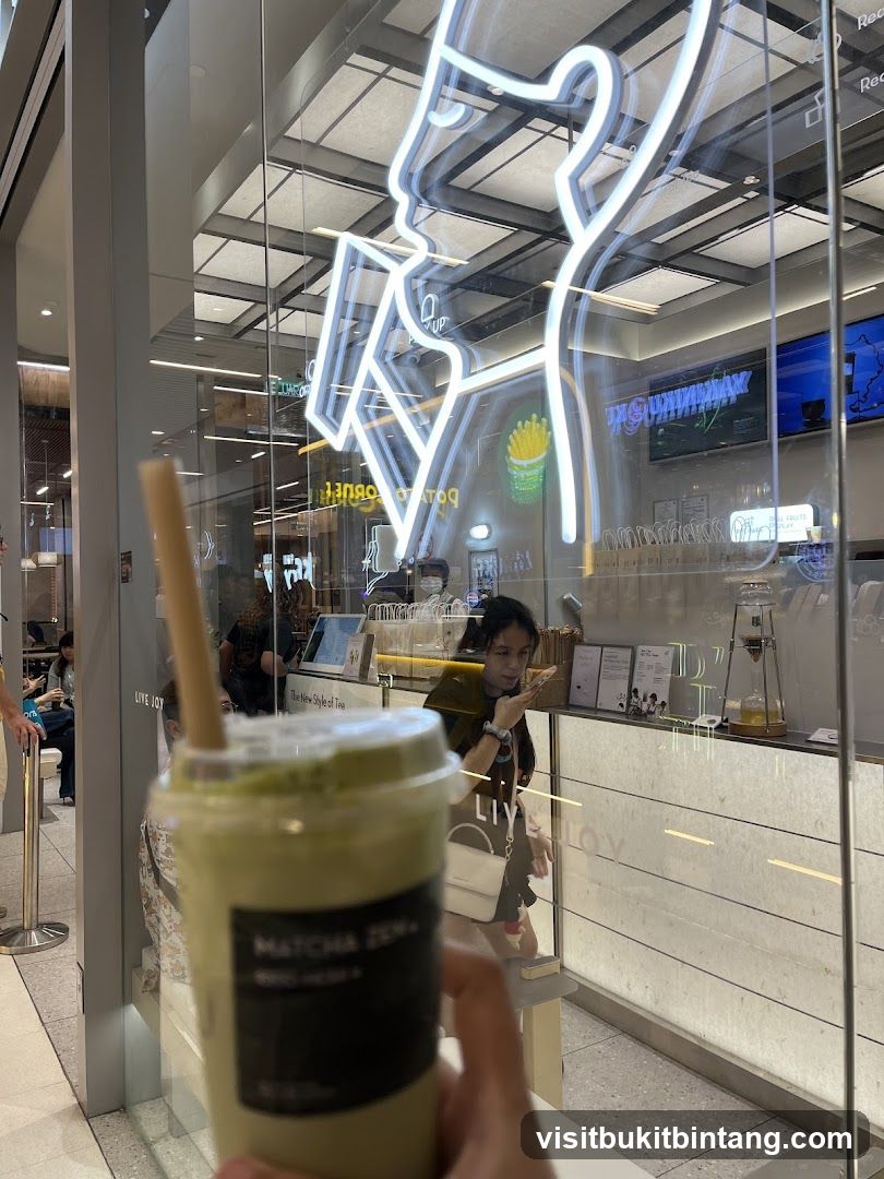 Matcha Drink at a Shop