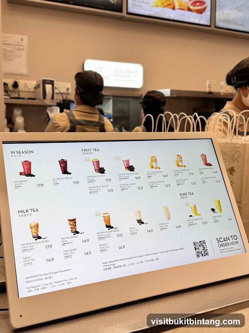 Heytea Menu