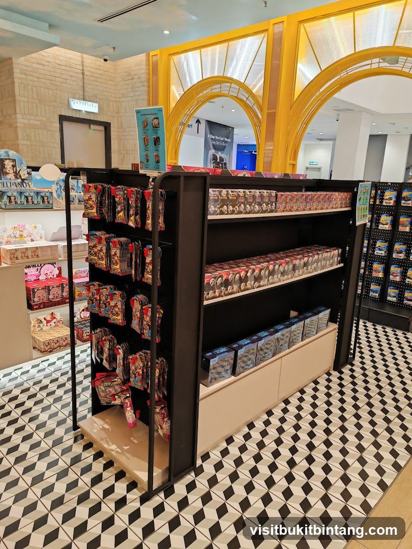 Retail Display of Collectible Items