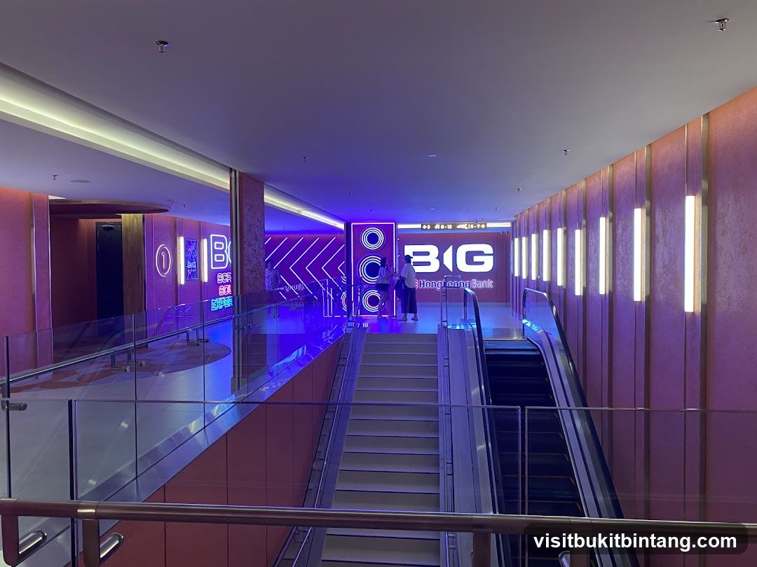 Bank Interior with Escalator