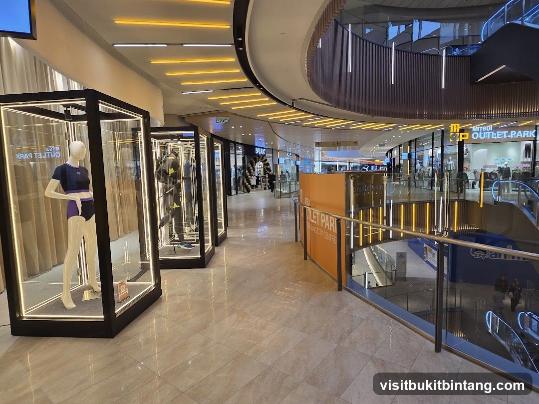 Mall Interior with Displays