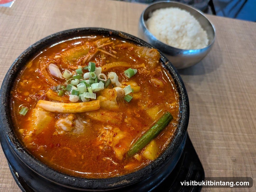 Spicy Korean Stew with Rice