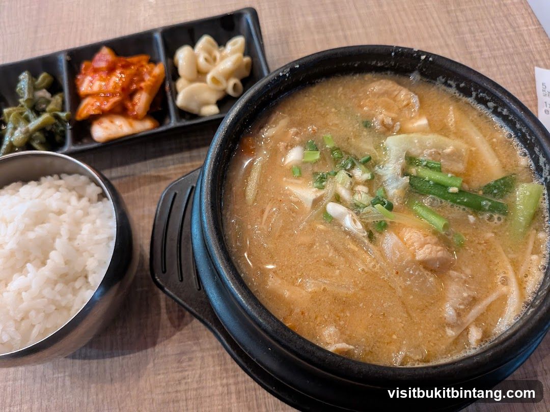 Korean Stew with Side Dishes