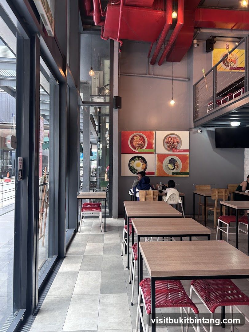 Restaurant Interior with Tables and Chairs