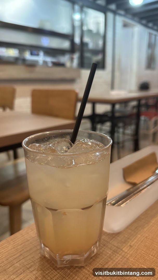 Drink with Ice and Straw