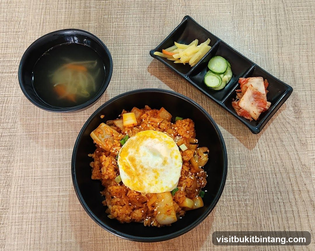 Kimchi Fried Rice with Sides